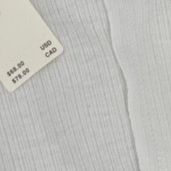 Brand New Women's Pilcro Flutter-Sleeve Fitted Tank Top - Picture 7 of 8